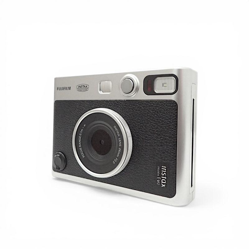 【中古/充電ケーブル無し】フジフィルム Instax mini EVO インスタントカメラ ブラック Bluetooth接続 チェキ対応 中古オフィス家具 EG20316 