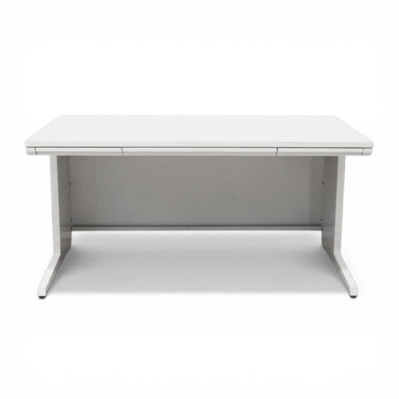 【中古】オカムラ 平デスク W1400 アドバンス 3V20AH MK28 ホワイト オフィスデスク 事務机 引き出し付 中古オフィス家具 KK21046