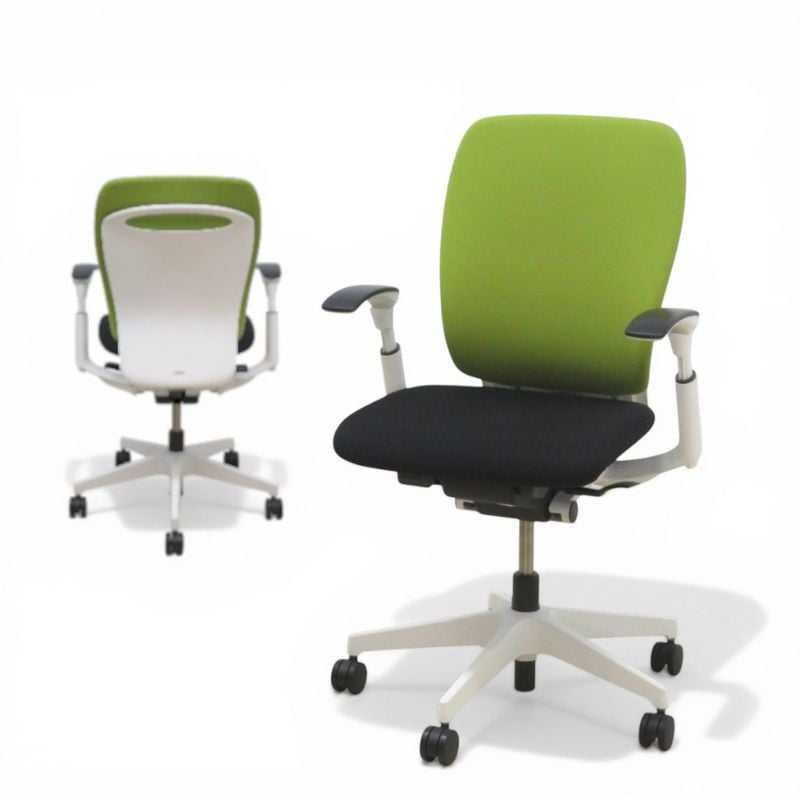【中古】ITOKI オフィスチェア フルゴ SOF437GB-W9T1Q6 ライトグリーン 可動肘付き 中古オフィス家具 EG21066