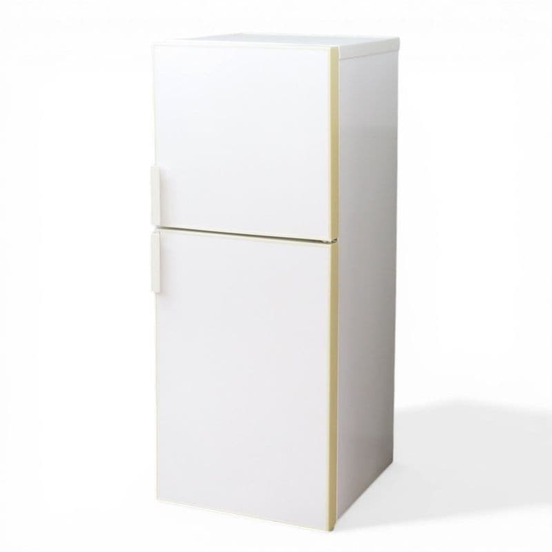 【中古】無印良品 137L 2ドア 冷蔵庫 AMJ-14D-3 ホワイト 冷凍庫 中古オフィス家電 YH20985