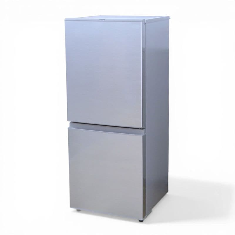 【中古】アクア 2ドア冷蔵庫 AQR-13M（S） シルバー 126L キッチン 台所 給湯室 調理 料理 YH21214 中古オフィス家電