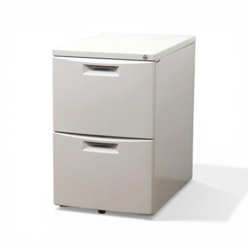 【中古】イトーキ  2段デスクワゴン CZシリーズ CZ-046MDCNB-W7 ニューグレー引き出し サイドキャビネット 中古オフィス家具  AG21116