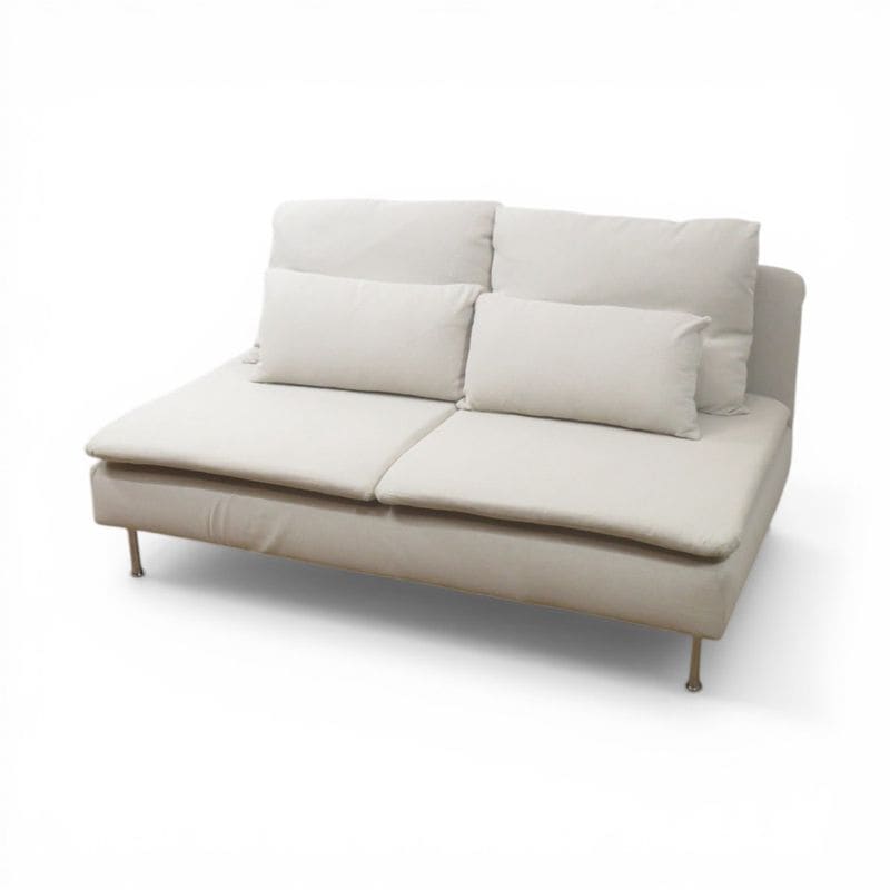 【中古】イケア 2人用ソファ SDERHAMN 505.114.09 W1450 D900㎜ ライトベージュ 2Pソファ  ソーデルハムン  ホワイト系 AG21114 中古オフィス家具