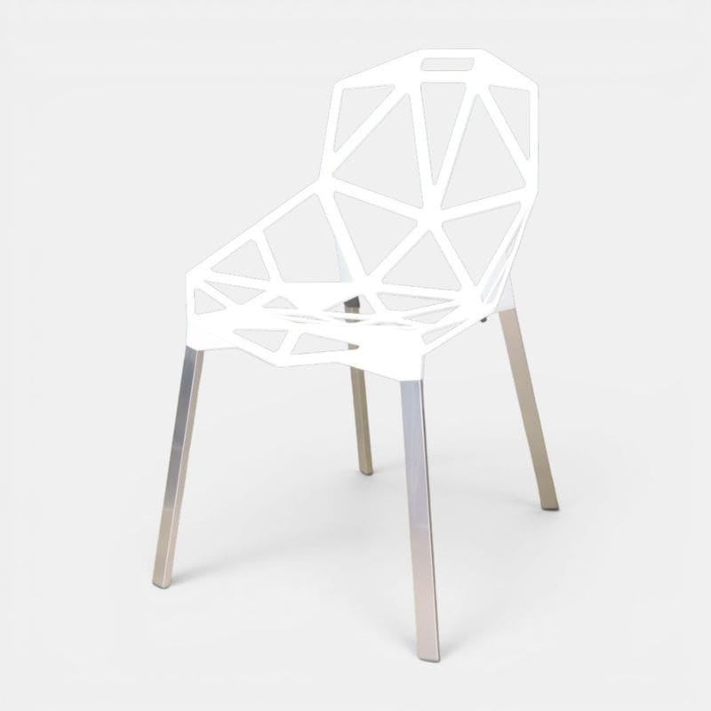 【中古】MAGIS マジス CHAIR ONE スタッキングチェア ホワイト 肘無し コンスタン・グルチッチ イタリア製 中古オフィス家具 YH21271