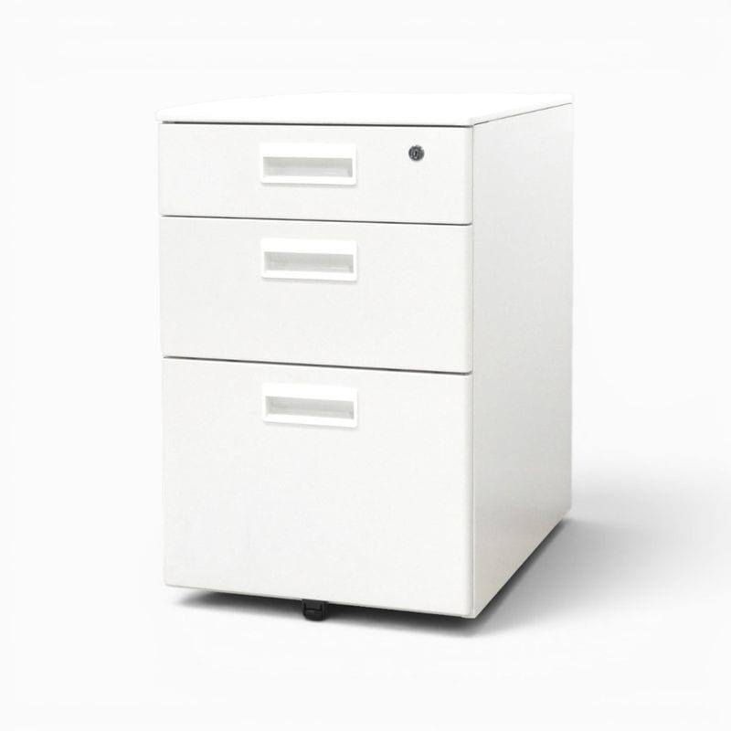 【中古】オフィスコム 3段デスクワゴン OC-SW インサイドワゴン サイドキャビネット スチールワゴン 中古オフィス家具 KK19926