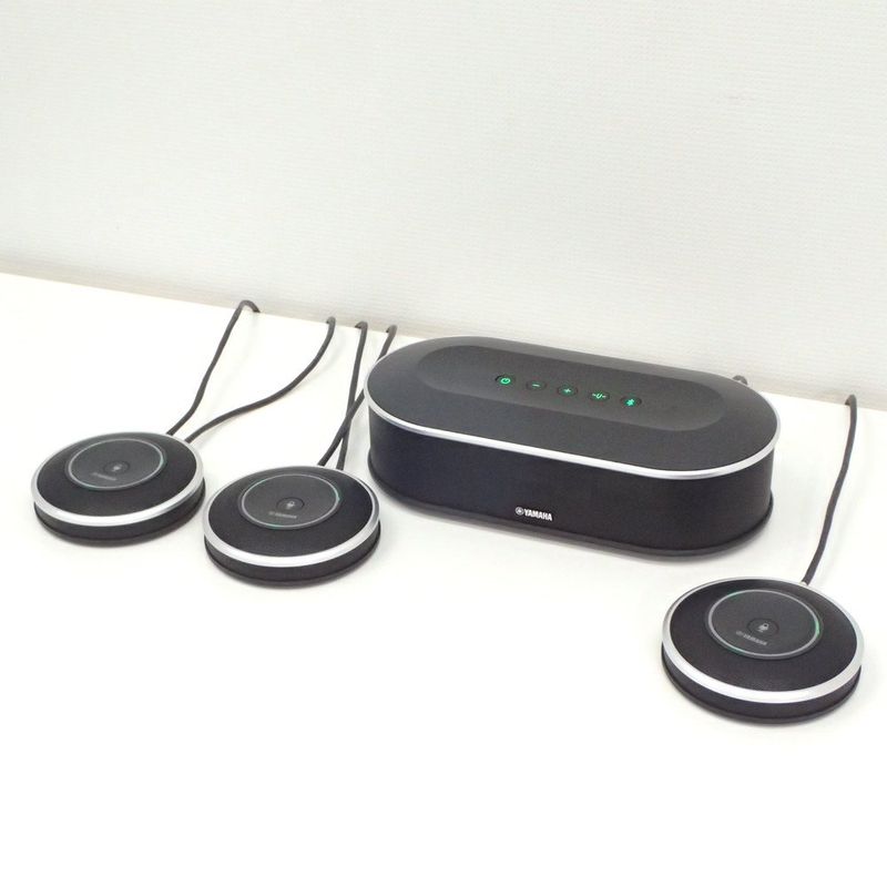 【中古】ヤマハ マイクスピーカーシステム YVC-1000 スピーカー マイク3個 Web会議 ビデオ会議 OA機器 中古オフィス家電 EG18739