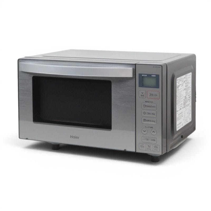 【中古/美品】ハイアール 電子レンジ JM-XP2FH 18G ブラック フラットテーブル 温め  解凍 調理 料理 中古オフィス家電 YH20957