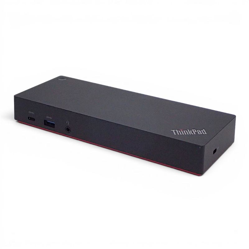 【中古】レノボ ThinkPad Hybrid USB-C with USB-A Dock 40AF USB-C/USB-A両対応 ブラック/レッド 4K出力対応 中古オフィス家具 EG19781