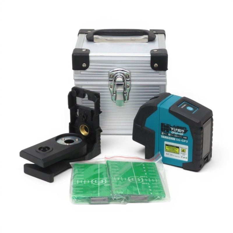 【中古】山真製鋸 レーザー下げ振りグリーン SG-GP2 光化学測定器 中古オフィス家電 YH21457