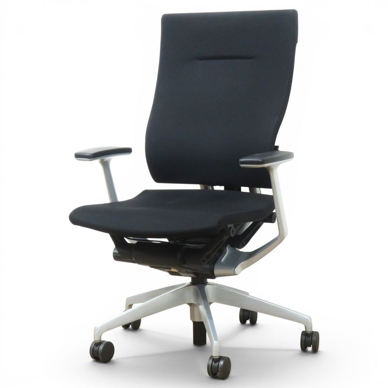 【中古】イトーキ オフィスチェア  スピーナ KE-715GP-T1T1 ブラック エグゼクティブ ハイバックチェア リクライニング 中古オフィス家具 AG21507