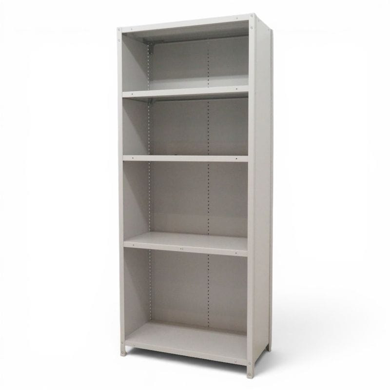 【中古】オープン書庫 ニューグレー 幅890×奥行450×高さ2100mm　キャビネット 収納庫 物置 書類棚 収納家具 中古オフィス家具 KK2864 