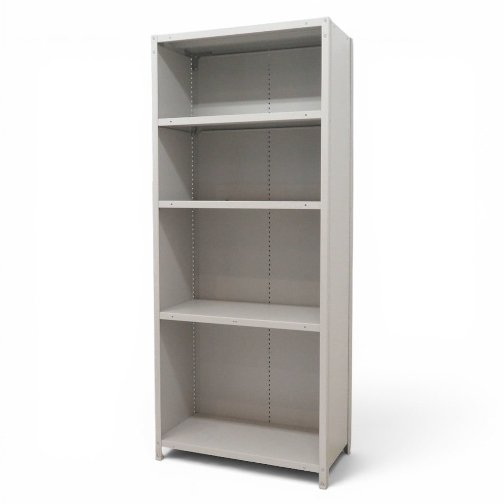 中古】オープン書庫 ニューグレー 幅890×奥行450×高さ2100mm