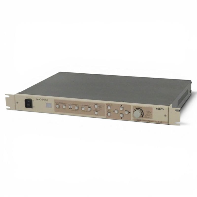 【中古】IMAGENICS SL-61B シームレススイッチャー ブラック 音響機器 スイッチャー マルチシグナル対応 通電確認のみ 中古オフィス家電 EG19732-3