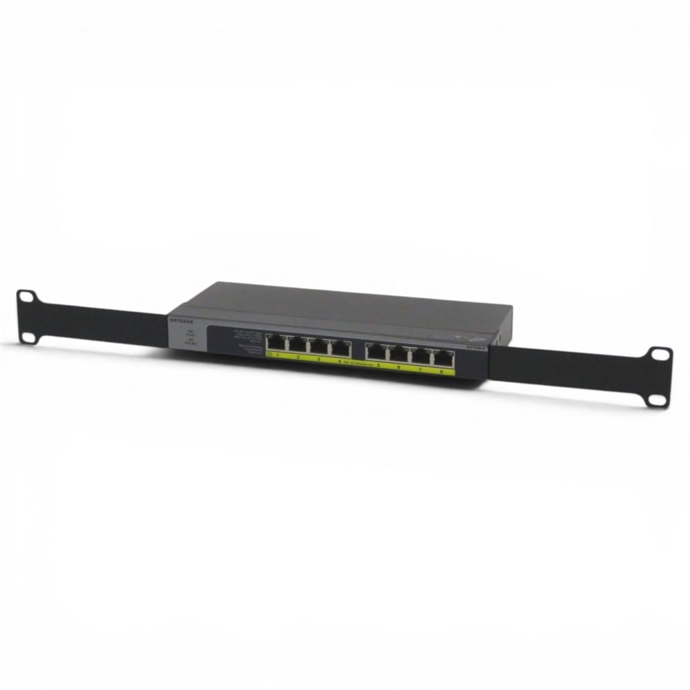 中古】ネットギア アンマネージスイッチ GS108LP ブラック 