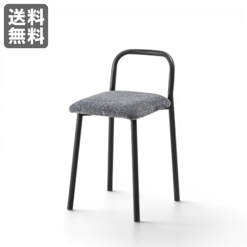 【新品】北欧風スタッキングチェア グレー ファブリックチェア ダイニングチェア BR002-000173｜オフィス家具のビックリユース