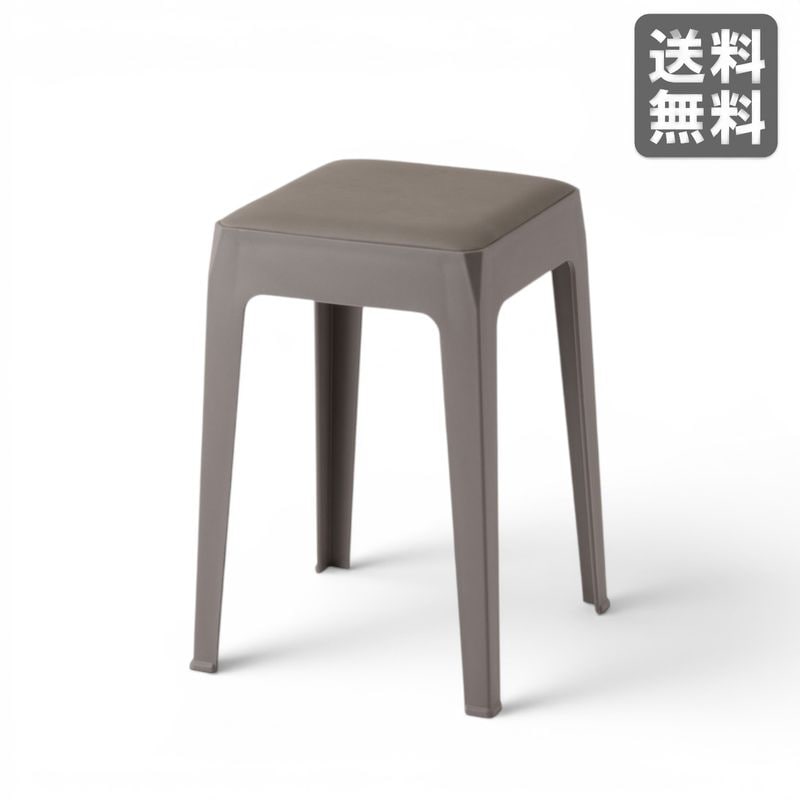 【新品】スツール 合皮 グレー モダン 高さ31cm BR002-000186｜オフィス家具のビックリユース