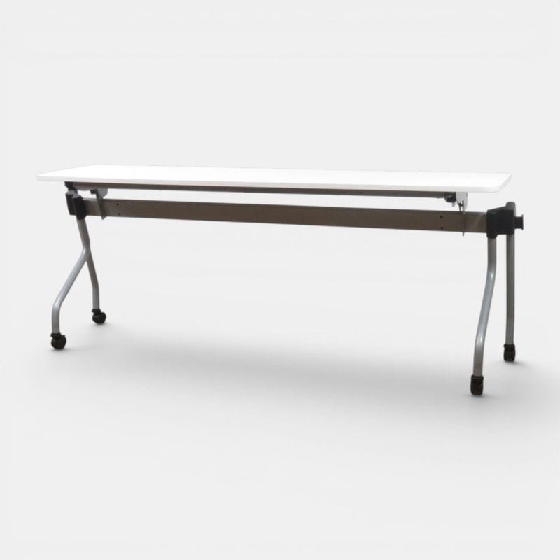 【中古】トキオ スタックテーブル NTA-N1845 WH ホワイト W1800 サイドフォールド サイドスタック 会議テーブル  中古オフィス家具 AG21757