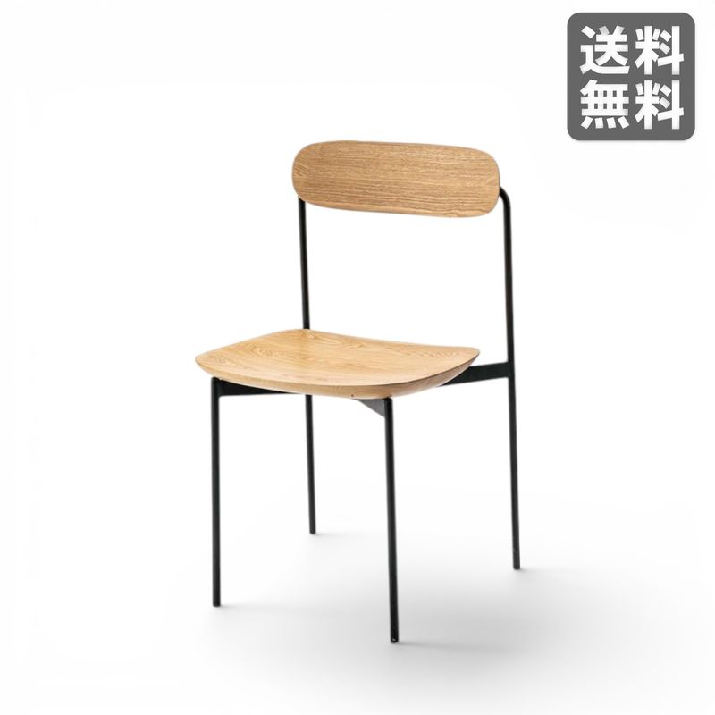 【新品】天然木ダイニングチェア ナチュラル 木製 アッシュ スタッキングチェア BR002-000522｜オフィス家具のビックリユース