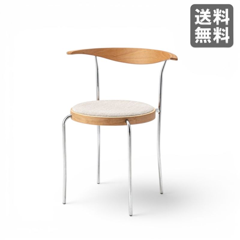 【新品】ダイニングチェア ナチュラル スタッキングチェア 天然木 ビーチ スチール BR002-000524｜オフィス家具のビックリユース