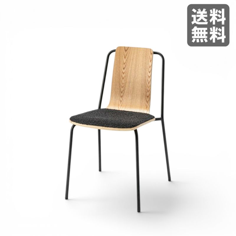 【新品】スタッキングチェア ナチュラル ダイニングチェア 天然木 木製 アッシュ モダン BR002-000525｜オフィス家具のビックリユース