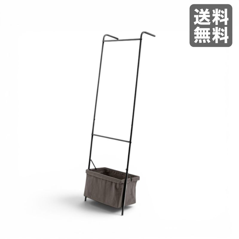 【新品】バスケット付きポールハンガー ダークグレー BR002-001826 ｜オフィス家具のビックリユース