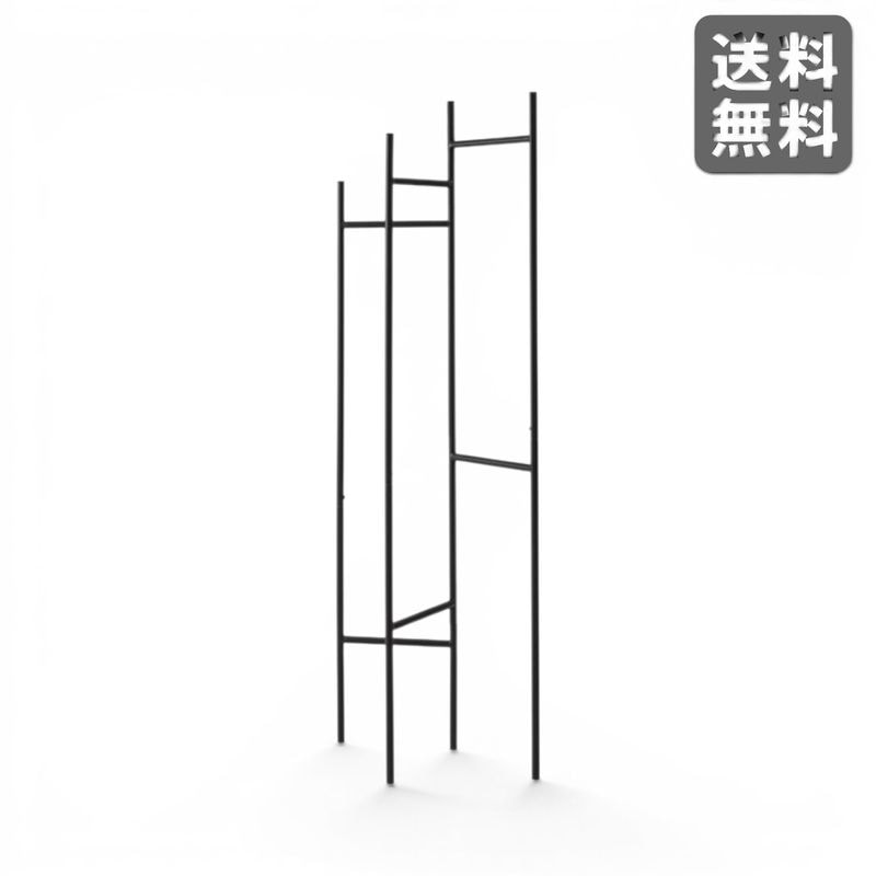 【新品】可動式ハンガーラック 折り畳み式 ダークグレー BR002-001837  ｜オフィス家具のビックリユース