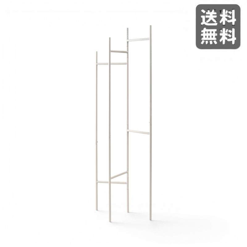 【新品】可動式ハンガーラック 折り畳み式 ホワイト BR002-001838  ｜オフィス家具のビックリユース
