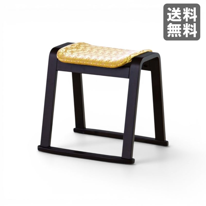 【新品】法事スツール ゴールド お座敷スツール 和風 腰掛　BR002-002546　｜オフィス家具のビックリユース