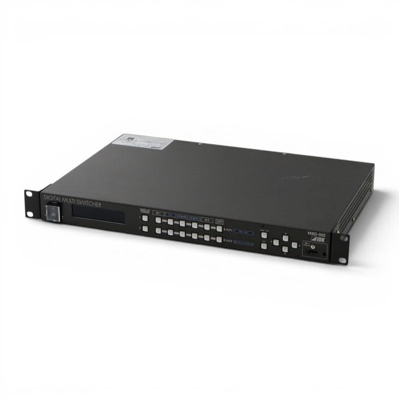 【中古】IDK 映像音響機器 デジタルマルチスイッチャー ブラック MSD-502 HDBaseT対応 会議室AVシステム 中古オフィス家具 EG21875