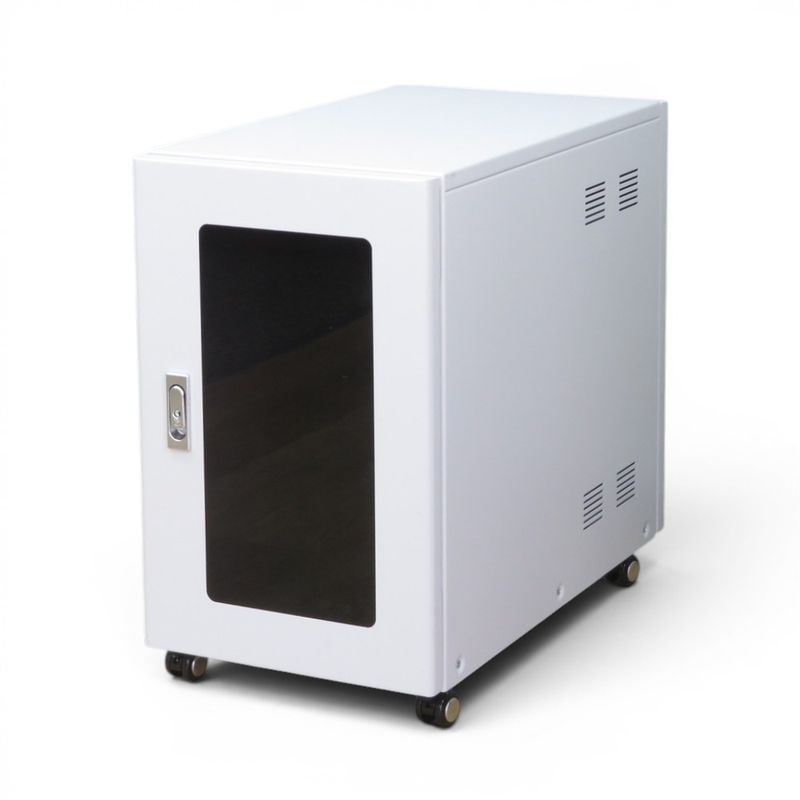 【中古/鍵有】河村電器産業 HUBボックス HBWT-3565WB ホワイト サーバーラック 中古オフィス家具 YH22105