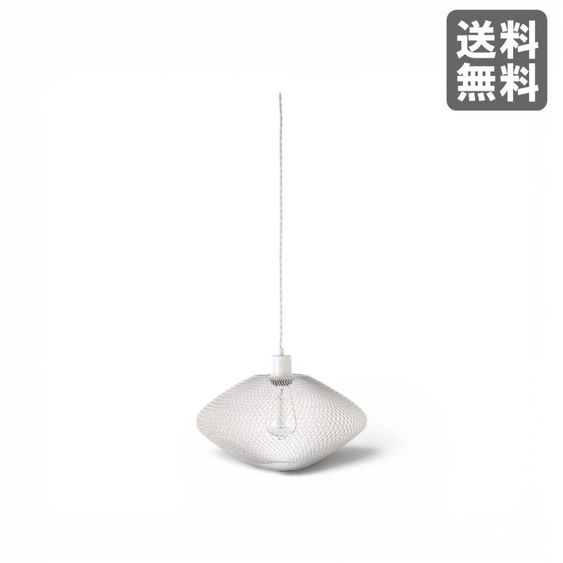 【新品】ペンダントライト 菱形 ホワイト メッシュ モダン BR002-003147　｜オフィス家具のビックリユース
