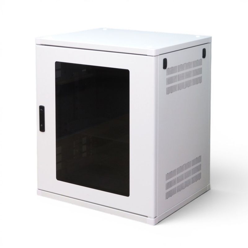 【中古/鍵有】日東興業 FVシリーズ サーバーラック FL50-607E ホワイト 配線孔 中古オフィ家具 YH22106