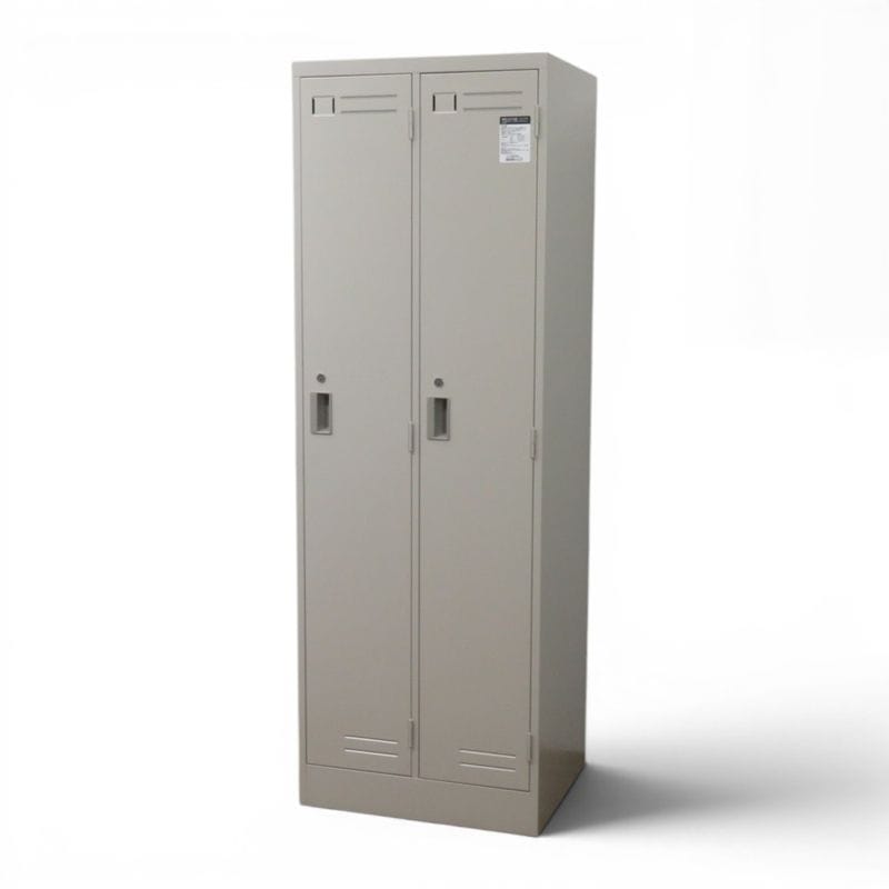 【中古】コクヨ 2人用ロッカー LK-2F1E グレー W610 D515 H1790mm 個人ロッカー 網棚 ハンガーパイプ 中古オフィス家具 AG22019