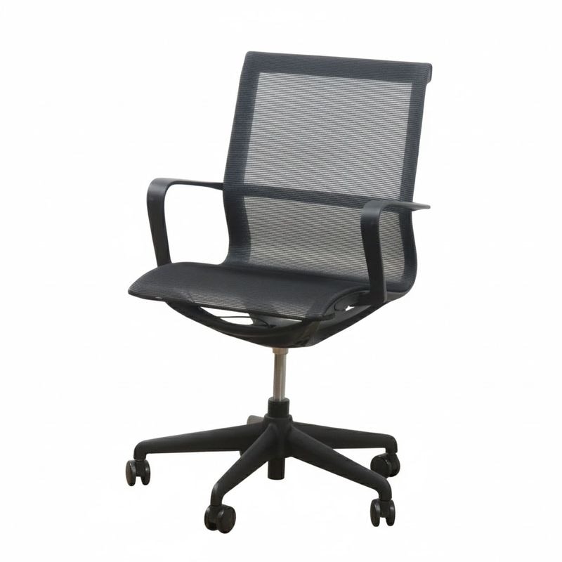 【中古】訳有 ペイゴ オフィスチェア Aries 肘付き ブラック オーストラリア タスクチェア メッシュ AG20047-1 中古オフィス家具 デスクチェア