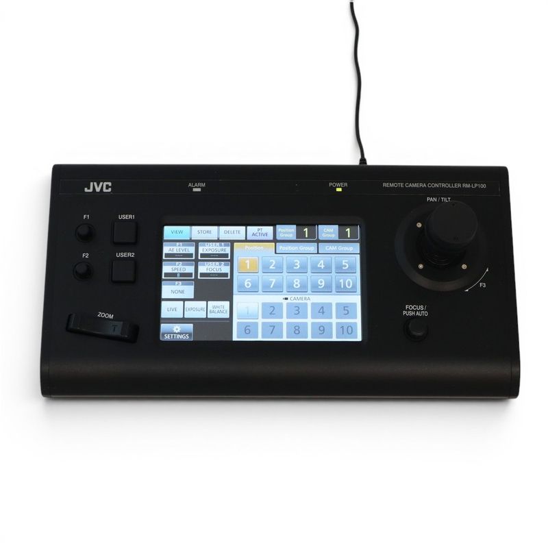 【中古】JVC RM-LP100 リモートカメラコントローラー ブラック PTZカメラコントローラ カメラ操作卓 リモート操作パネル 中古オフィス家具 EG21866