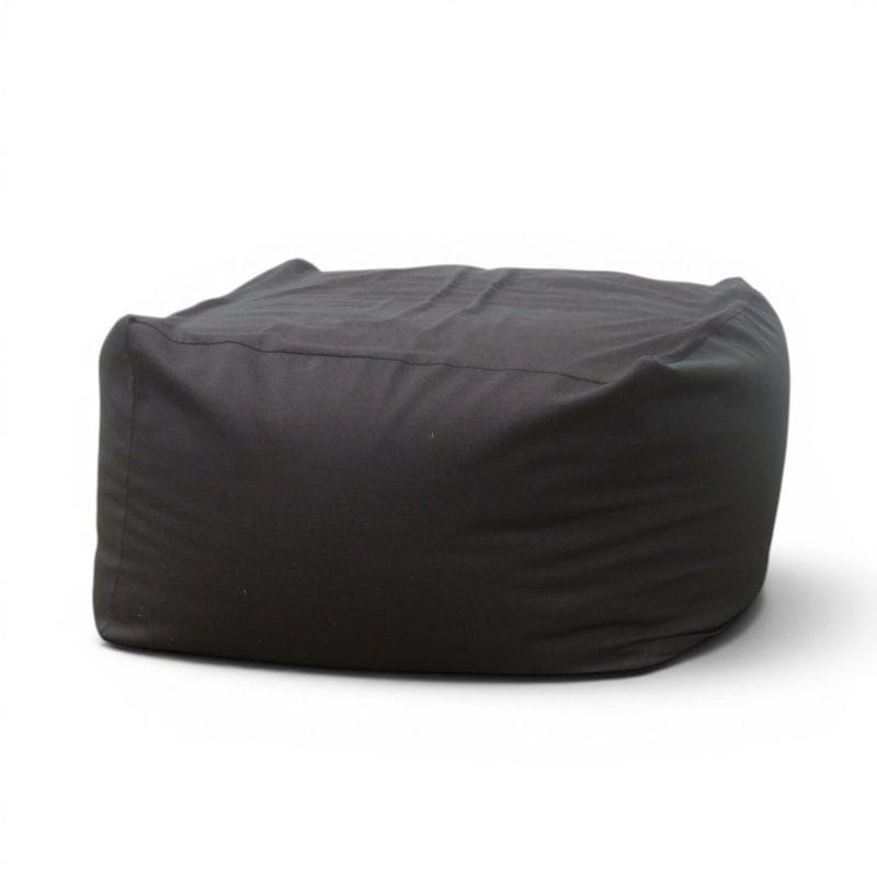 【中古】無印良品 クッションソファ ブラック 体にフィットするソファ ビーズクッション 1人用 リビング ダイニング 中古オフィス家具 AG22065 