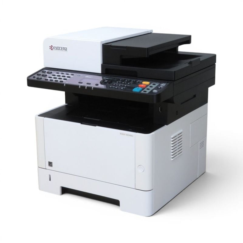 【中古】京セラ プリンター ECOSYS M2540dw ホワイト モノクロレーザー 自動原稿送り装置 自動両面印刷 印刷ページ数12,034枚 中古オフィス家電 YH22133