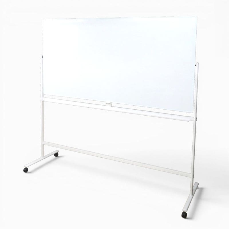 【中古】プラス W1800mm 自立式ホワイトボード SI-TA2D ペントレー 両面 中古オフィス家具 YH22143