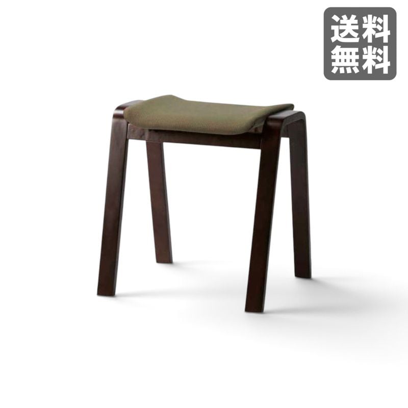 【新品】スタッキングスツール グリーン 木製 ファブリック BR002-001206　｜オフィス家具のビックリユース