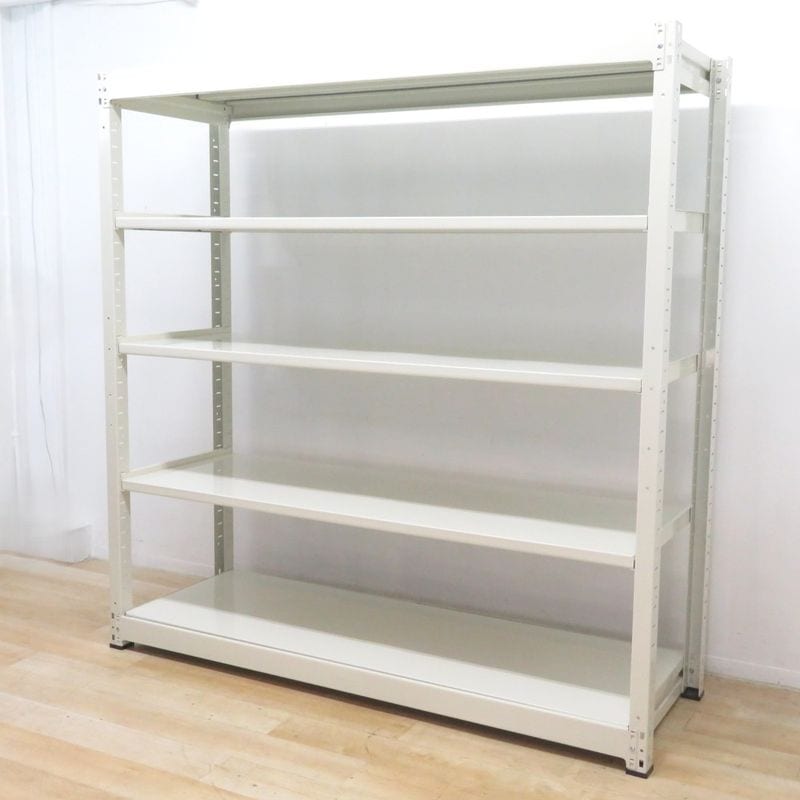 新品】2段オープンラック 木目模様 天然木 ナチュラル 幅400mm 奥行