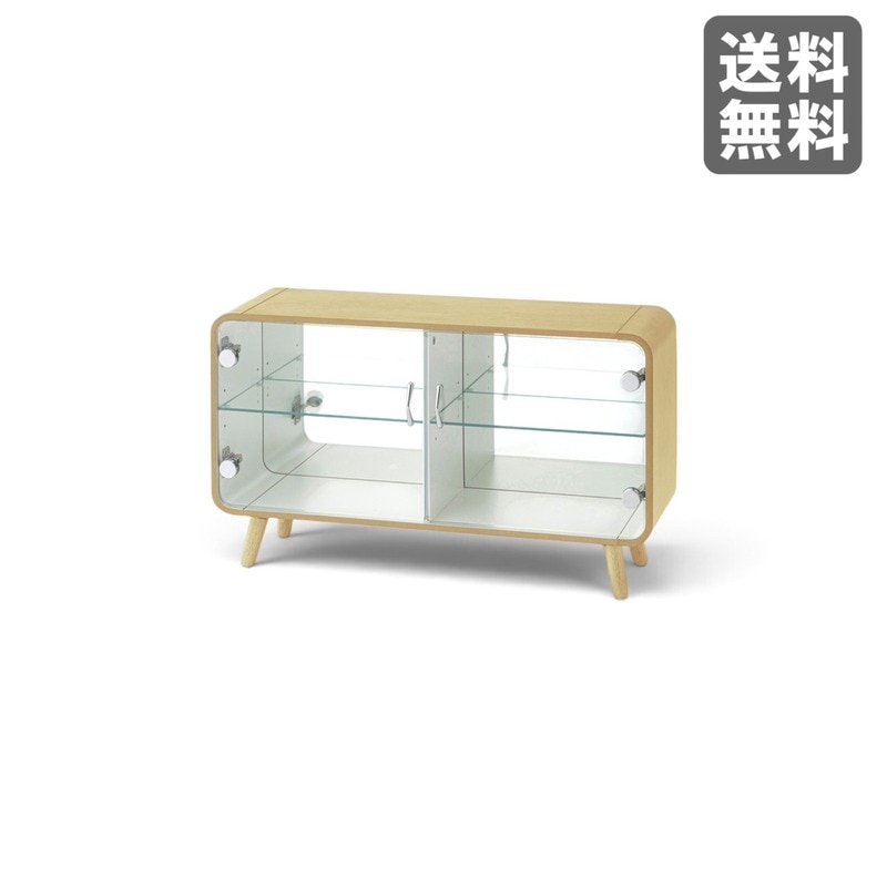 新品】コレクションシェルフ ロータイプ ブラウン 木目 推し活