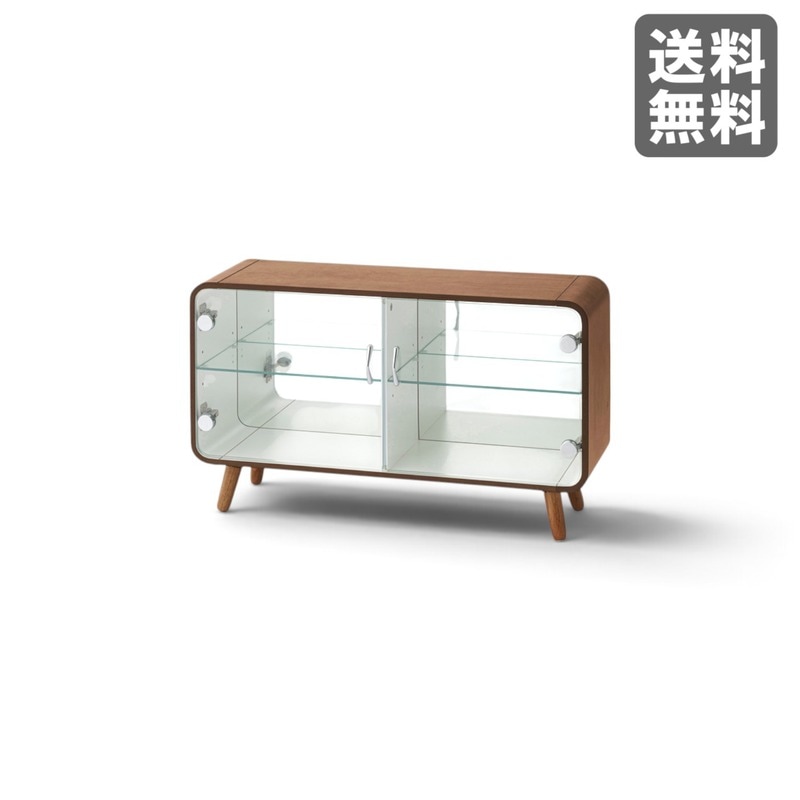 bravest studios 箱付き　完売品 新品】コレクションシェルフ ロータイプ ブラウン 木目 推し活