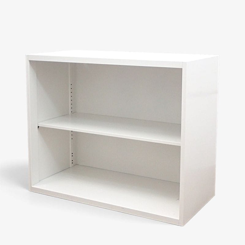 【中古】ライオン オープン書庫 SV-08K-W ホワイト W900 D450 H750 ローキャビネット 収納庫 書類棚 ラック 中古オフィス家具 EG22364