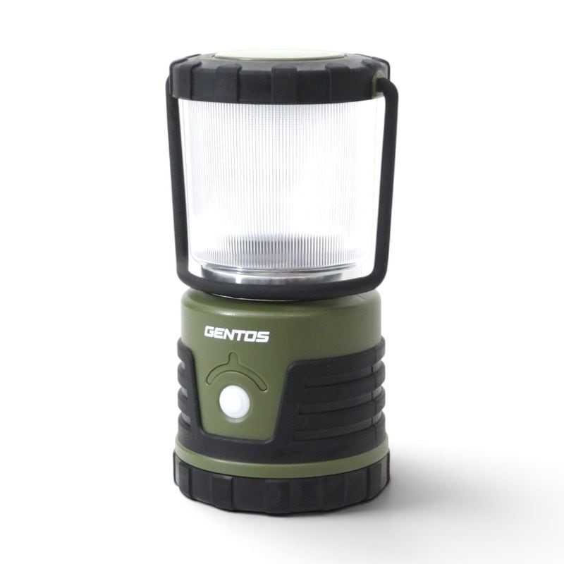 【中古】ジェントス LEDランタン EX-109D グリーン ライト アウトドア 調光 電池式 単1 中古オフィス家電 YH22539