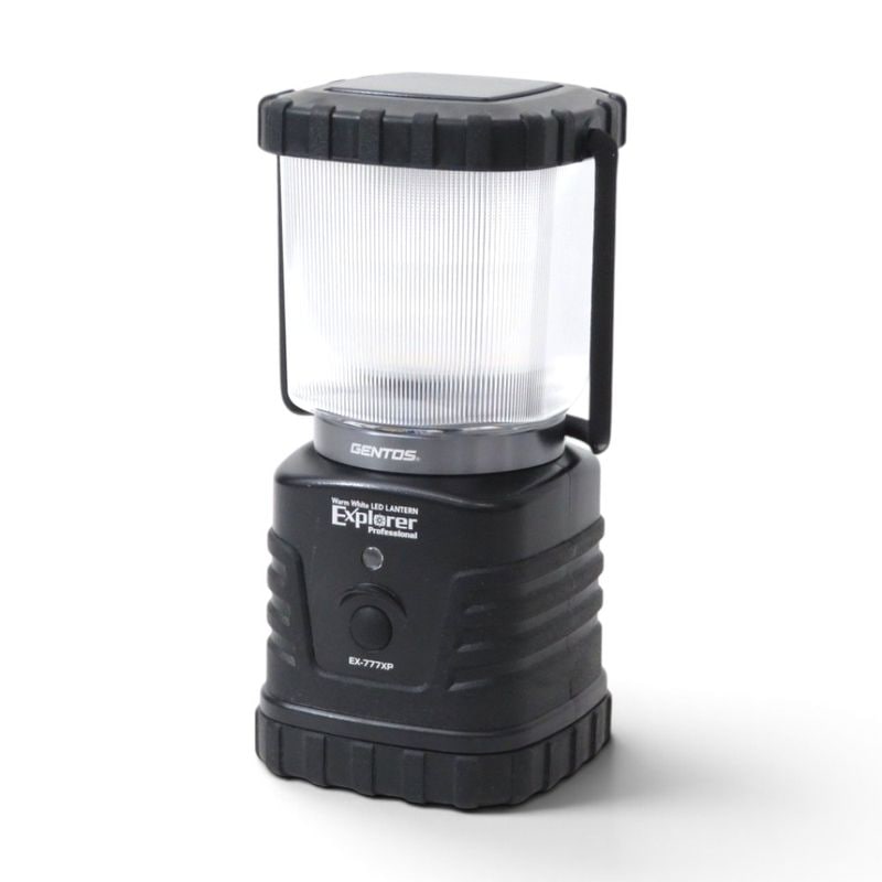 【中古】ジェントス LEDランタン EX-777XP ブラック 暖色LED アウトドア 電池式 単1 中古オフィス家電 YH22540