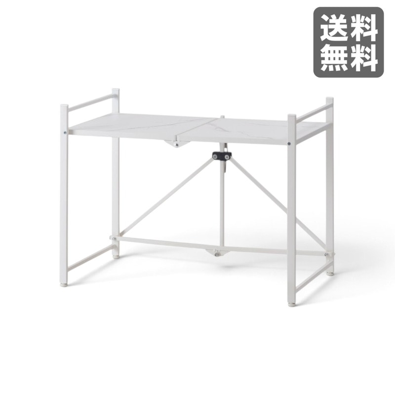 新品】2段オープンラック 木目模様 天然木 ナチュラル 幅400mm 奥行