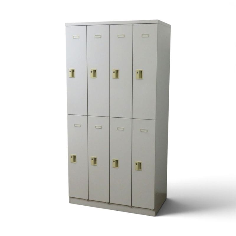 中古】オカムラ 6人用ロッカー 4566FZ ZA75 ホワイト 幅900mm 奥行