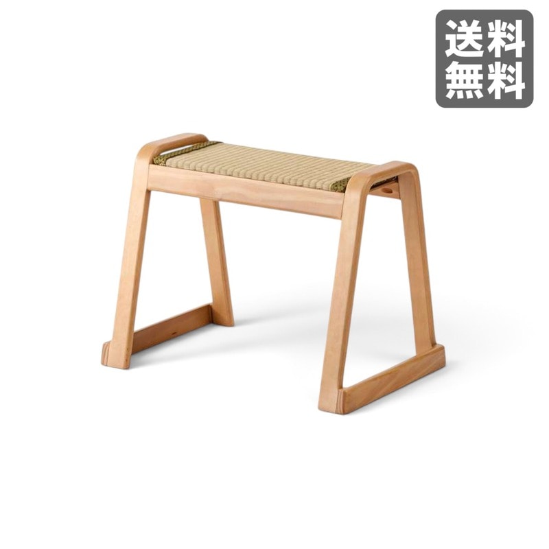 【新品】畳スツール ナチュラル スタッキング可 畳 57cm幅 お座敷スツール 和室 シンプル　BR002-004014　｜オフィス家具のビックリユース