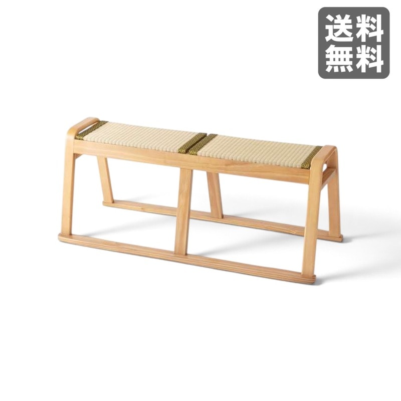 【新品】畳ベンチ ナチュラル スタッキング可 畳 100cm幅 お座敷ベンチ 和室 シンプル　BR002-004016　｜オフィス家具のビックリユース