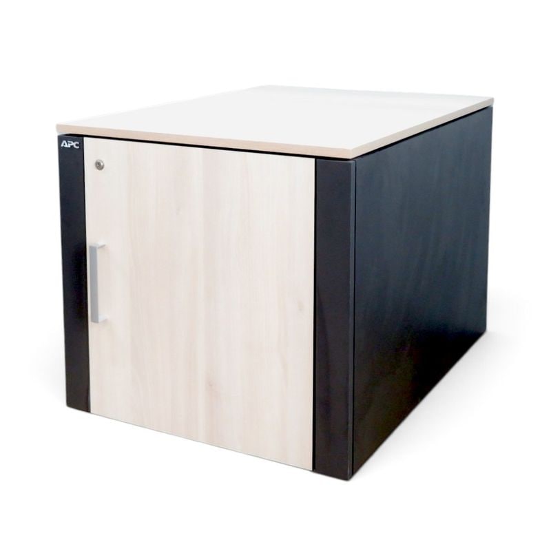 【中古】APC NetShelter CX 12U サーバーラック ナチュラル W690 H720 防音 中古オフィス家具 YH22567